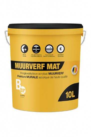 Picture of Bouwpunt De Witte Eindlaag Verf Mat Wit 10L