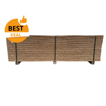 Afbeeldingen van OSB LOT07 - 2.50x0.63 m 16mm dik T+G  44 stuks