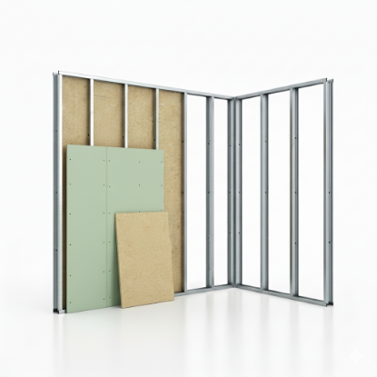 Afbeeldingen van Metal Stud horizontaal U-profiel 50 mm x 4 m