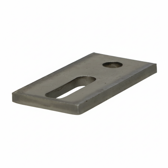 Afbeeldingen van Zonnepaneel Adaptorplaat Voor Stokeind M12 82x40x5 A2 Inox