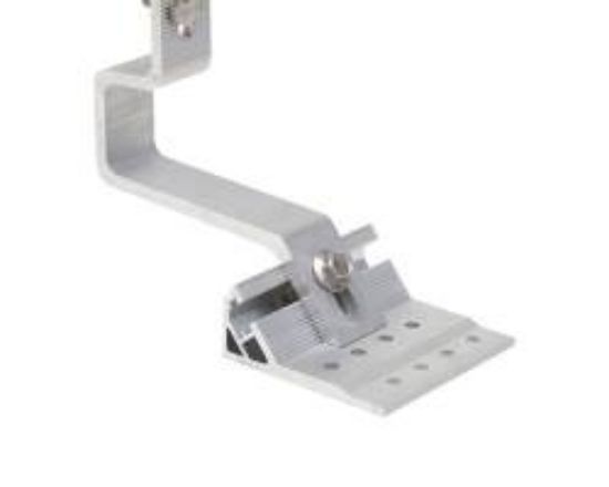 Afbeeldingen van Zonnepaneel Tegelpanhaak 2X Verstelbaar 140x55x250x5 A2 Inox