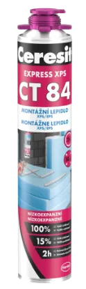 Image de Crepi Ceresit CT84 Express - colle polyuréthane pour XPS en EPS - 850ml