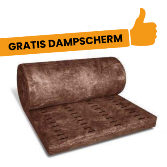 Image de KNAUF MULTIFIT 035 laine de verre épaisseur 6 cm - largeur 120 cm - RW: 1.70 m² K/W